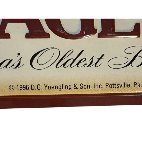Vtg 1996 Yuengling Traditional Lager Beer Bar Pub Metal Advertisement Sign 16" - Picture 6 of 7
